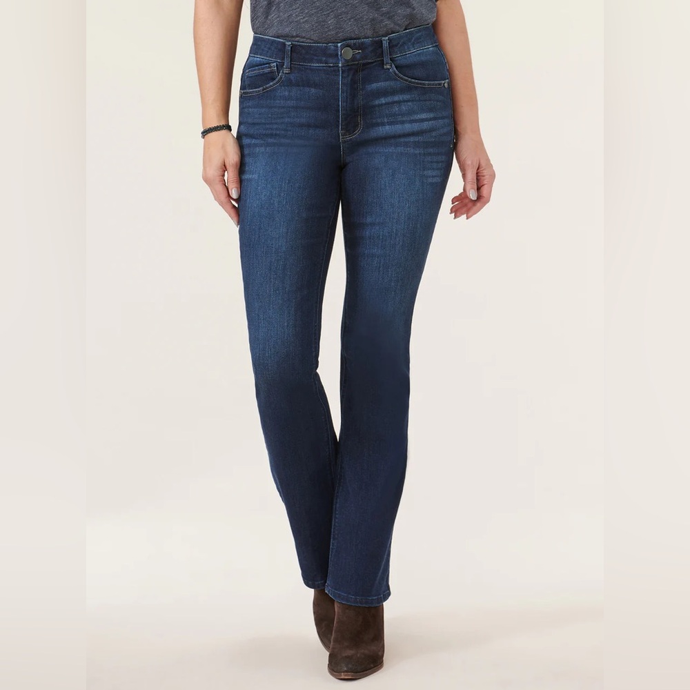 Democracy "Ab"solution High Rise Cascading "D" Itty Bitty Boot Petite Jeans